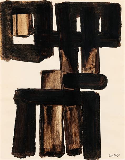 Brou De Noix Soulages Brou De Noix 65 X 50 Cm 1954 Flickr