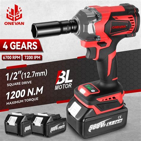 Onevan N M Torque Brushless Electric Impact Wrench Inch