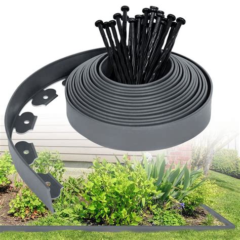 UISEBRT Rasenkante Kunstoff 10m Flexible Lawn Edging Mit 30 Erdanker