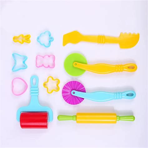 11pcsset Polymer Clay Playdough Kit Tools Plasticine Tools Kid For