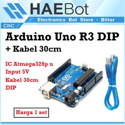 Jual Arduino Uno R3 Dip Development Board Atmega328 Atmega16u Andand Kabel