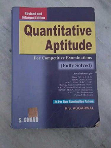 Quantitative Aptitude By RS Aggarwal Amazon In Books