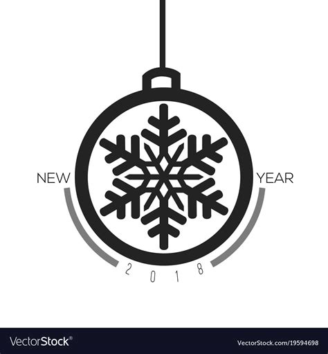 Happy New Year Poster Royalty Free Vector Image