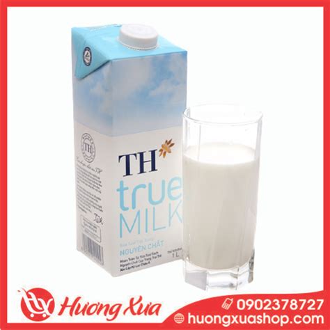 Thùng 12 hộp sữa tươi tiệt trùng nguyên chất không đường TH true MILK