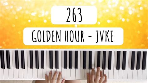 Slow Golden Hour Chorus Jvke Easy Piano Tutorial In Numbers