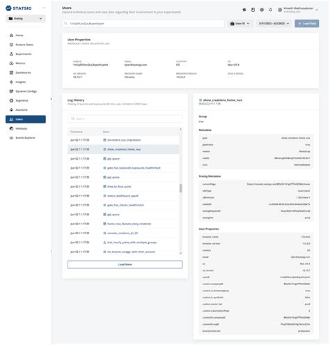 Faster Users Tab to troubleshoot in production | Statsig Product Updates