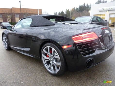 Mythos Black Metallic 2015 Audi R8 Spyder V10 Exterior Photo 104274652