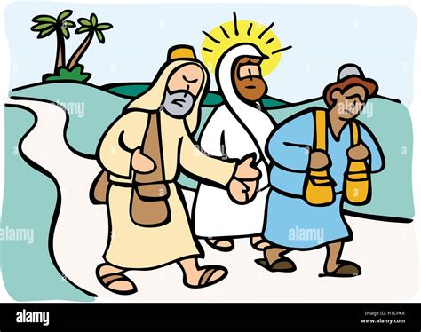 Jesus walking with disciples Stock Vector Images - Alamy