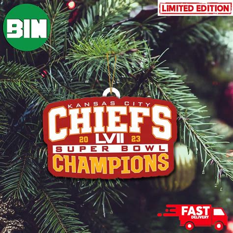 Kansas City Chiefs Super Bowl LVII Champions 2023 Christmas Tree ...