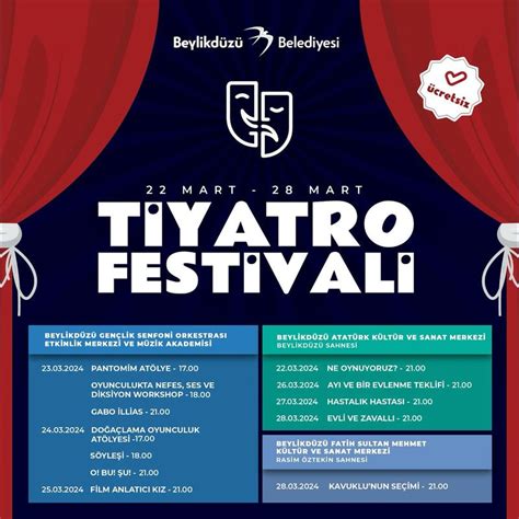 Beylikdüzü Tiyatro Festivali 2024 Program ve Detayları FestTR