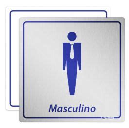 Placa De Sinaliza O Para Banheiro Masculino Placas Para Banheiro