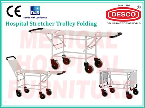 Folding Stretcher Trolley By Deluxe Scientific Surgico Pvt Ltd From