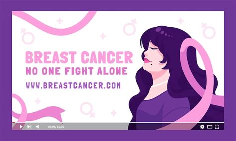 Free Vector Flat Breast Cancer Awareness Month Youtube Thumbnail