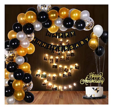 Happy Anniversary Decoration Set (including Anniversary Banner + \30 X ...