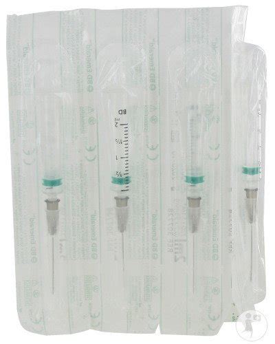 Bd Emerald Spuit Luer Slip Ml Met Naald G Zwart Stuks