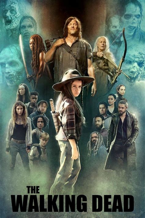 The Walking Dead Poster Season 9 Judith Daryl Carol Michonne New Usa Ebay