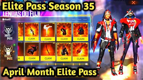 Next Elite Pass In Free Fire Elite Pass Season 35 April Month Elite Pass Garena Free Fire