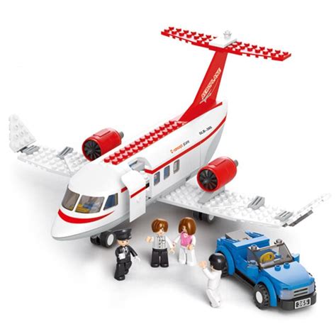 Models Building Toy 0365 City Air Plane Passengers 275pcs Building