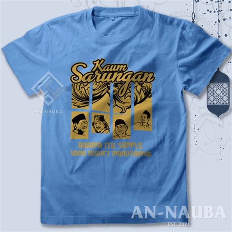 Jual KAOS SANTRI ISLAM KAUM SARUNGAN PUNOKAWAN Baju Dakwah Islami