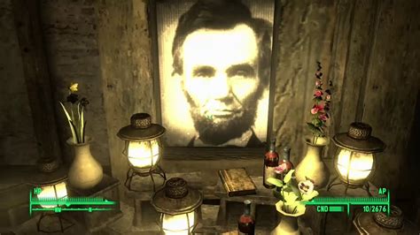 Fallout 3 Creepy Abraham Lincoln Mural Youtube