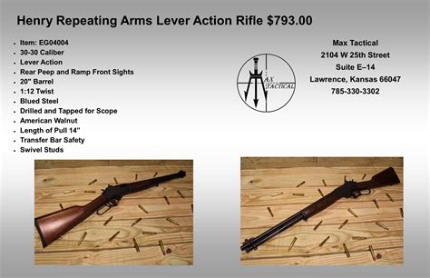 Henry Repeating Arms Lever Action Rifle – Max Tactical