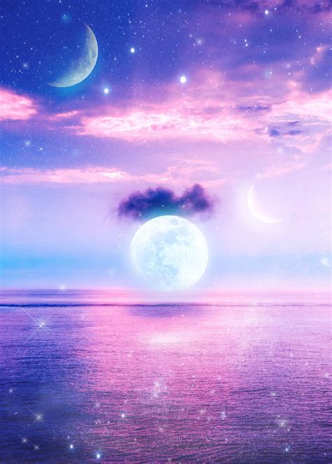 Purple Moon And Stars Wallpapers - Wallpaper Cave