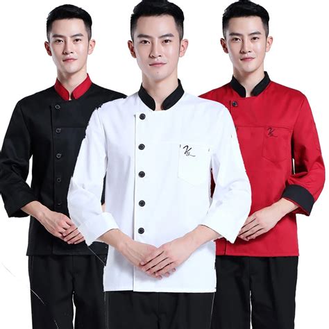 High Quality Long Sleeved Chef Service Hotel Working Wear Restaurant Work Clothes Tooling