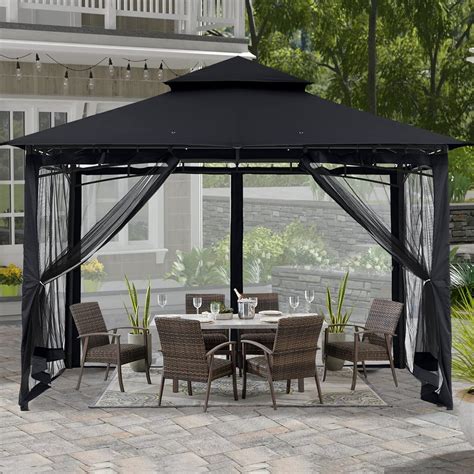 Amazon Sturdy Patio Gazebo Ft X Ft With Mosquito Netting By