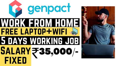 Genpact Work From Home Jobs Free Laptop For Work Private