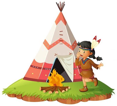 Teepee Del Nativo Americano Free Vector Freepik Freevector Fondo