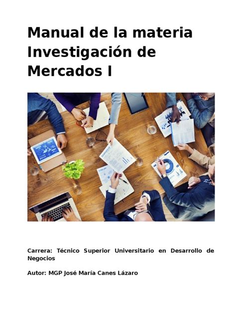 Pdf Manual Investigaci N De Mercados I Dokumen Tips