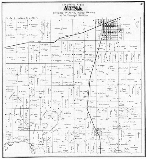 Etna Township Map - 1875