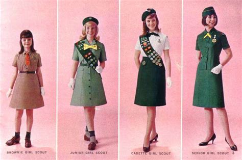 1967 Uniforms Girl Scout Uniform Girl Scout Costume Girl Scouts Of America