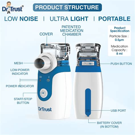 Dr Trust Usa Portable Ultrasonic Mesh Nebulizer Machine Buy Dr