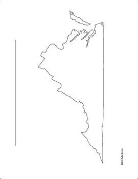 Virginia – Blank Printable Map of Virginia | Sallie Borrink