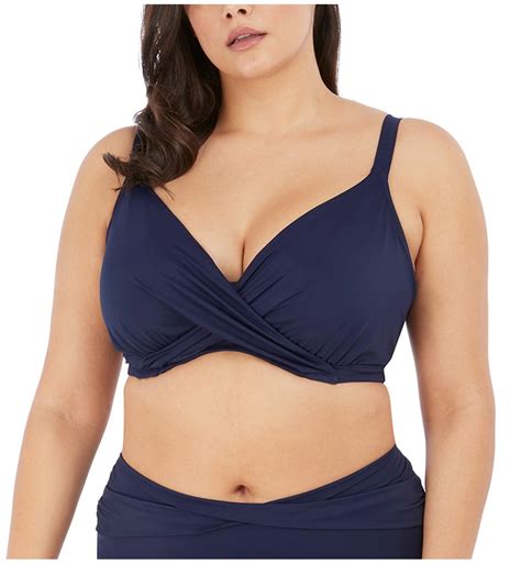 Elomi Magnetic Wrap Plunge Underwire Bikini ES7193 40FF Midnight