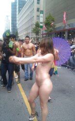 Totally Nude Gal At Pride In Toronto ZB Porn