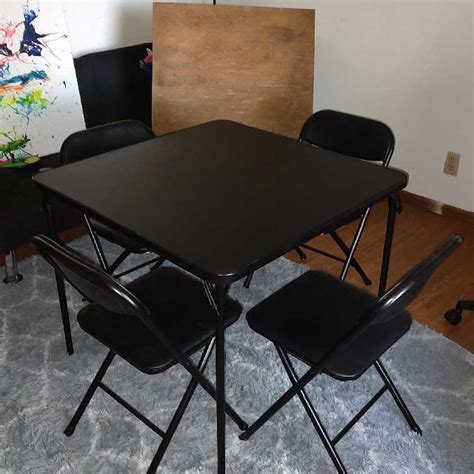 Find more Black Folding Table And 4 Chairs for sale at up to 90% off