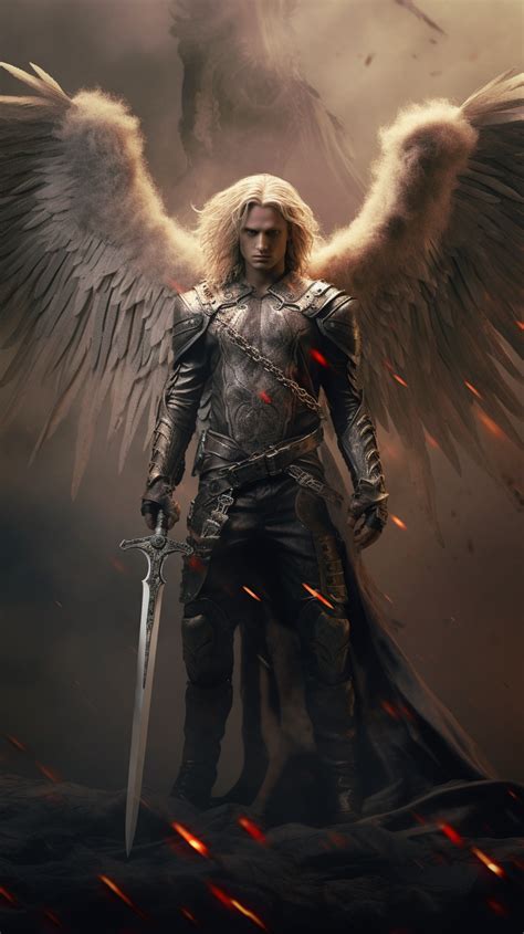 Battle Angel Angel Warrior Male Angels Angel Art