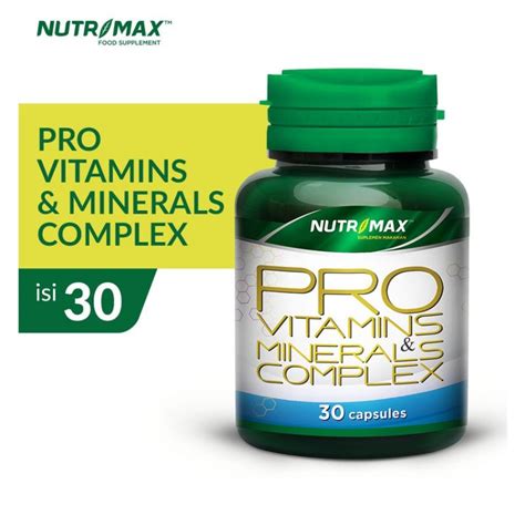 Jual Nutrimax Pro Vitamins Dan Minerals Complex Tablet Multivitamin