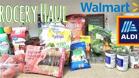 Aldi And Walmart Grocery Haul Youtube