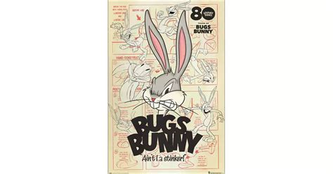 Królik Bugs 80 lat Looney Tunes plakat Galeria Plakatu