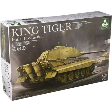 Wwii German King Tiger Initial Production Model Military Kit