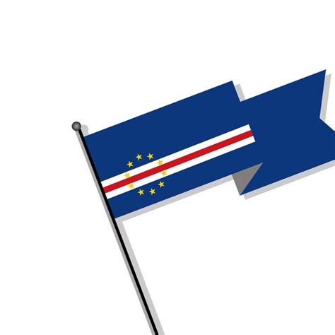 Ilustração da bandeira de cabo verde modelo Vetor Premium