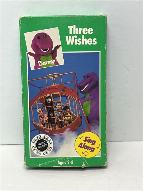 Barney ~ Three Wishes ~ Vhs 1989 ~ Sandy Duncan ~ Sing Along ~ 2 8 45986980311 Ebay