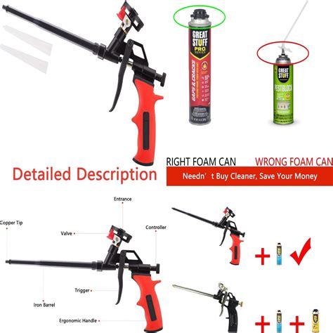 Socspark Needn‘t Clean Foam Gun Pu Expanding Foaming Gun Upgrade