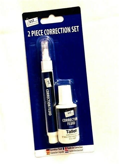 2 X 2pc White Pen Correction Fluid Kit School Home Office Tippex Tipex