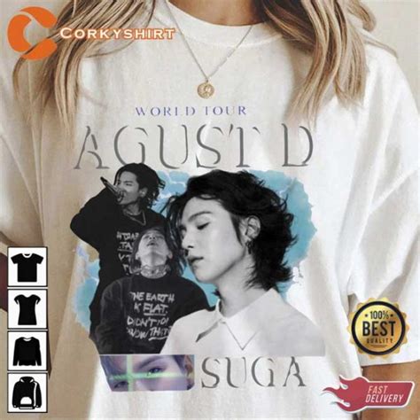 Suga Crew Agust D D Day Tour Album Suga On Tour Shirt Anniversary