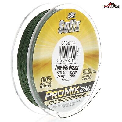 Sufix Promix Braided Fishing Line Lbs Test Yards Green New Ebay