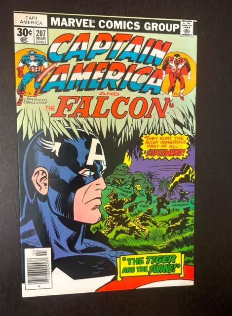 CAPTAIN AMERICA 207 Marvel Comics 1977 Super héros de l âge du